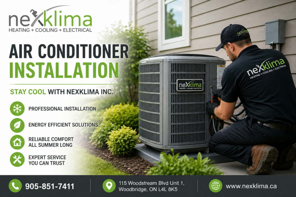 Air Conditioner Installation – Stay Cool with Nexklima Inc.